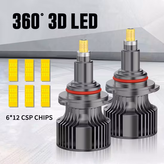 F1 LED Headlight Csp Chips 96 Watt 9012 9600lm High Brightness with Fan LED Head Lamp
